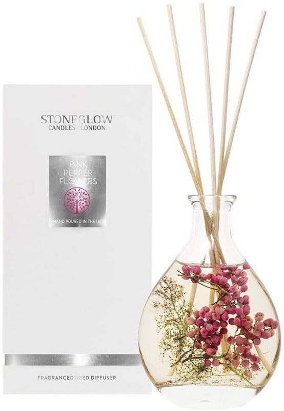 Nature's Gift Pink Pepper Flowers Reed Diffuser 1