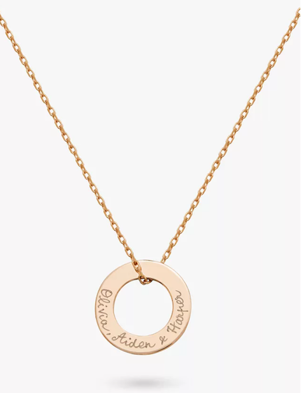 Personalised Eternity Pendant Necklace 1