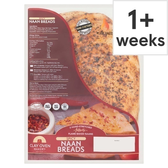 Flame Baked Spicy Naan Breads 1