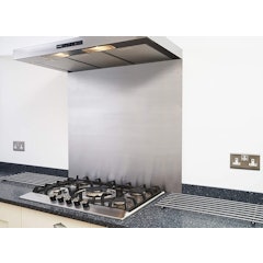Satin Stainless Steel Splashback