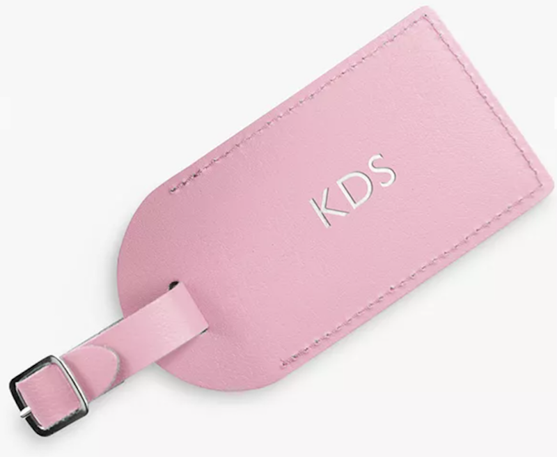 Personalised Leather Luggage Tag 1
