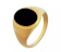 Revere Gold Plated Agate Oval Signet Ring 1