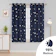 Deconovo Star Foil Bedroom Curtains 1