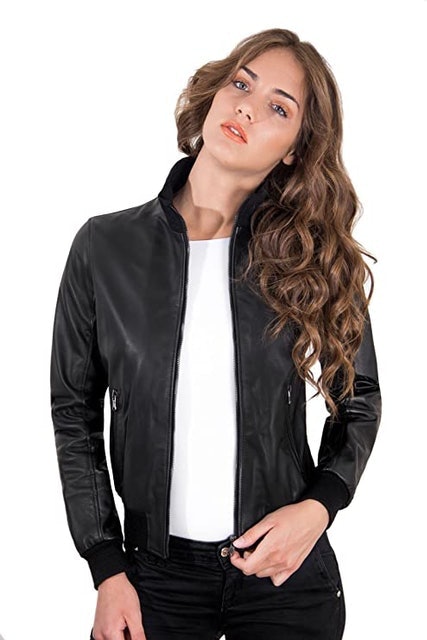 Nappa Lamb Leather Bomber Jacket 3