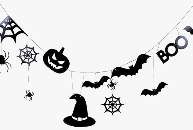 Halloween Bat Bunting 1