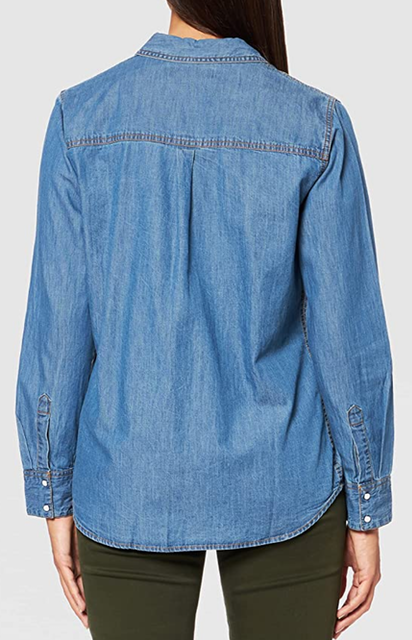 Women's Long Sleeve Denim Shirt 2