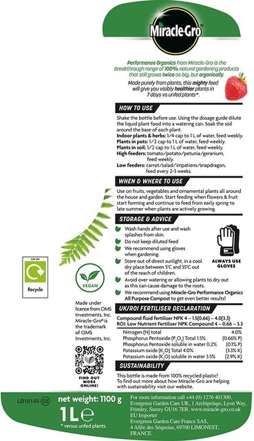 Performance Organics All Purpose Liquid Plant Food 3