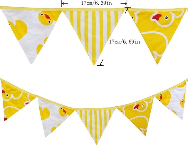 Double Sided Fabric Bunting Banner 2