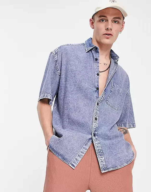Oversized Short Sleeve Shirt 1