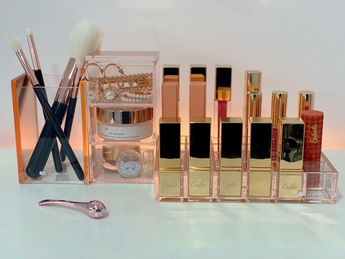 Rose Gold Makeup Brushes Holder 3