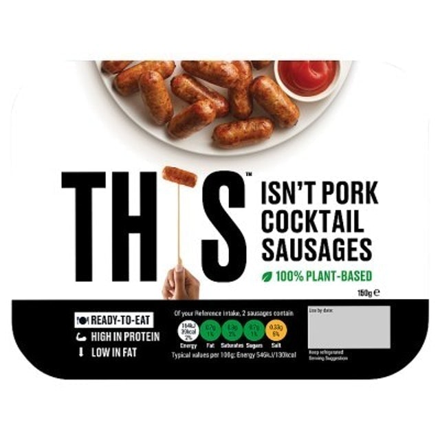Isn't Pork Plant-Based Cocktail Sausages 1