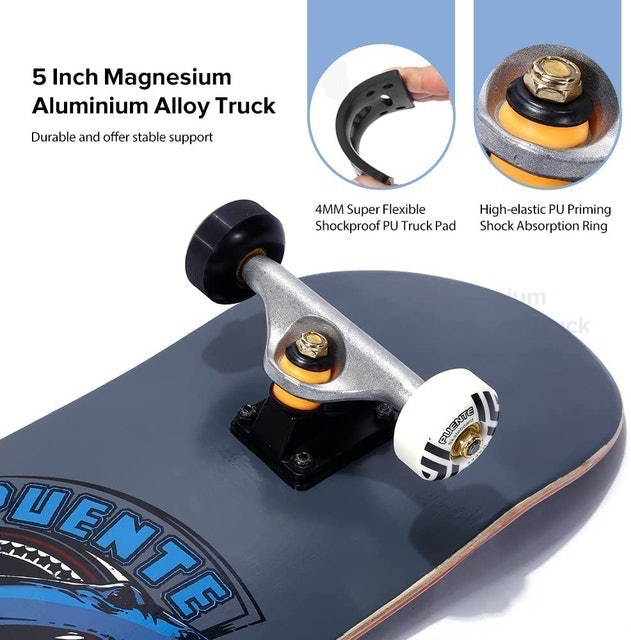 Complete Skateboard Deck With ABEC-9 Bearings 3