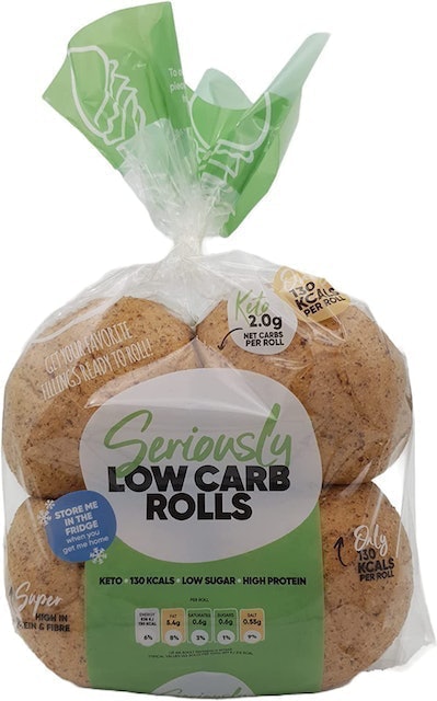 Seriously Low Carb Large Bread Rolls 1