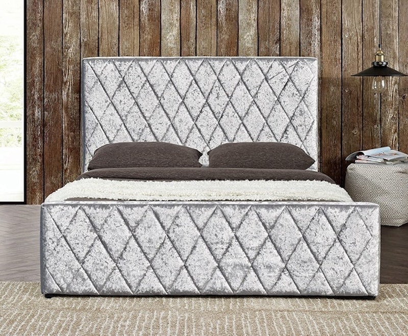 HAYDEN Crushed Velvet Storage Ottoman Bed 2
