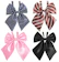 Kilofly Women's Ribbon Bow Tie 4-Pack 1