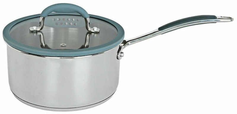 5-Piece Stainless Steel With Silicone Rim Pan Set 3