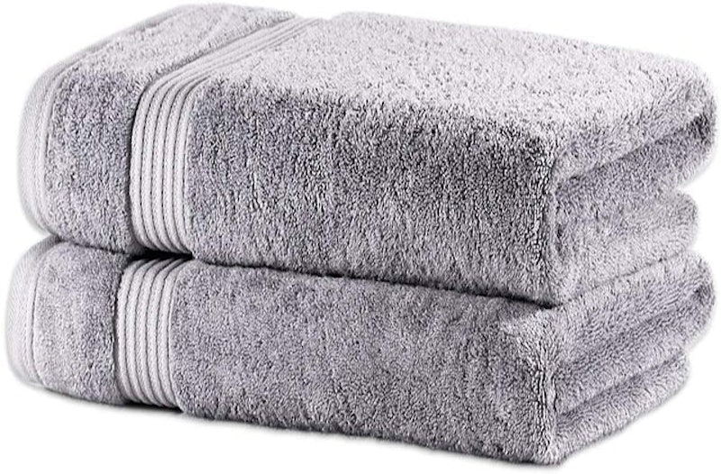 Set of 2 Bamboo Bath Towels 1