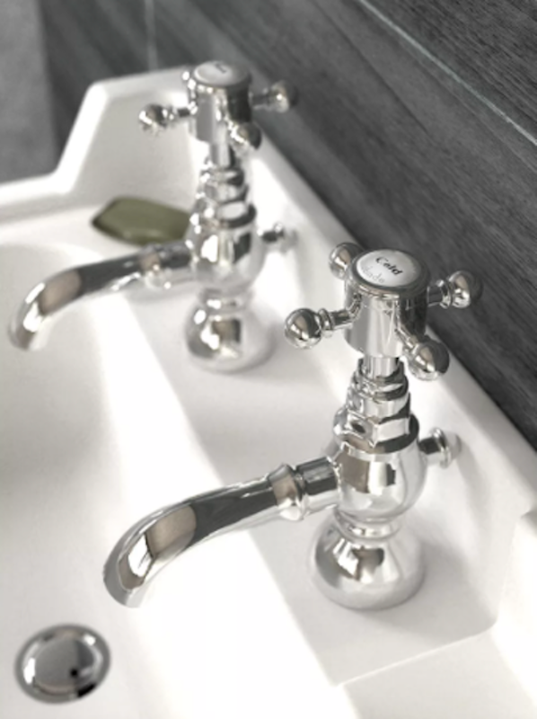 Sentiment Basin Pillar Bathroom Taps 2