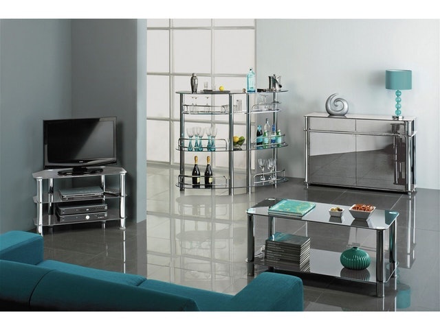 Matrix Glass Corner TV Unit 3