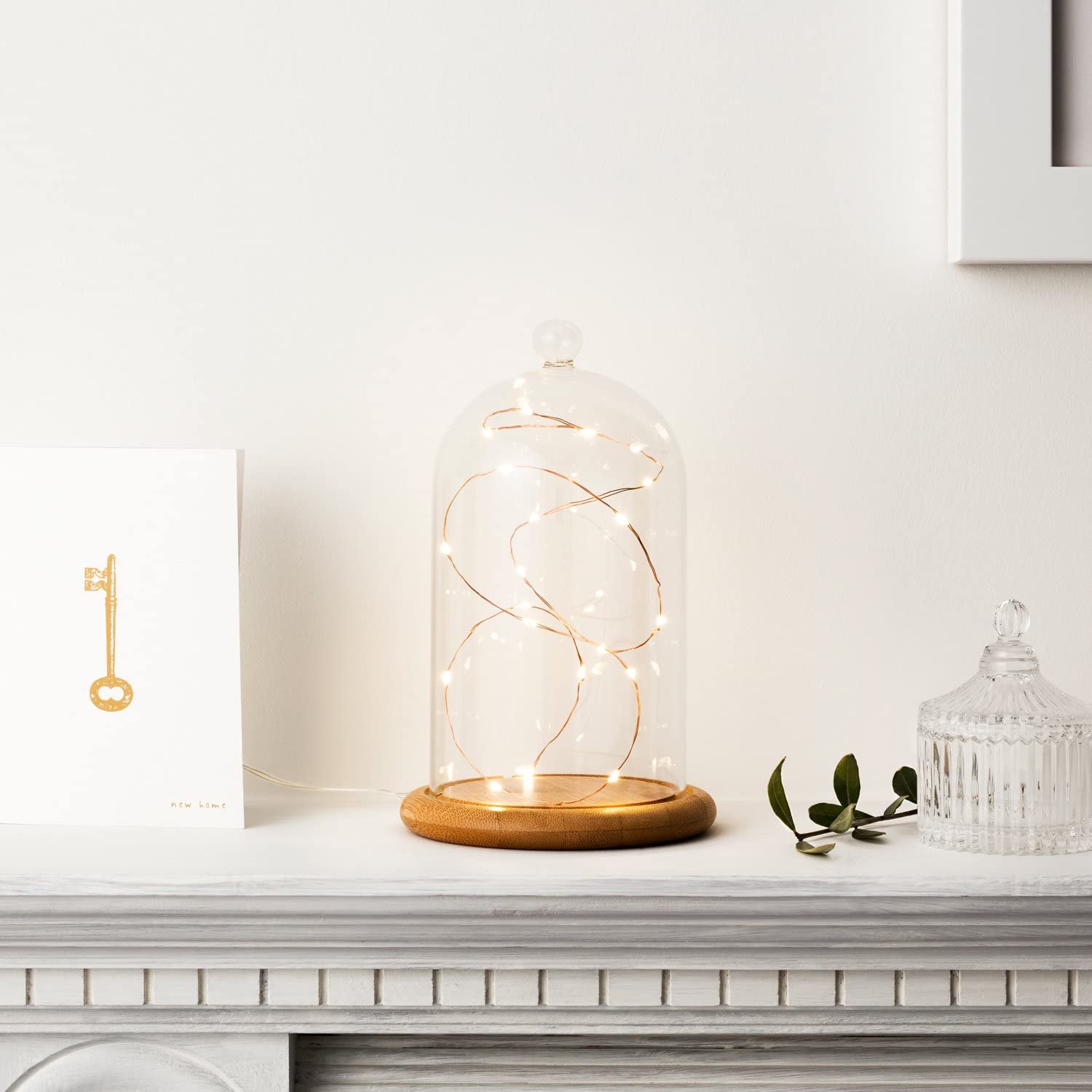 1. Lights4fun Warm White String Lights on Copper Wire 3
