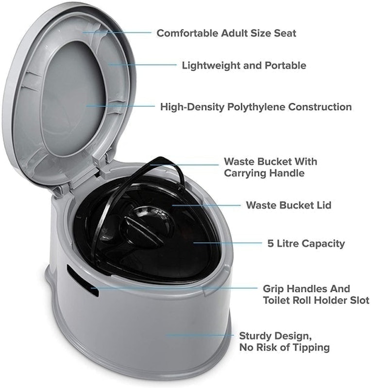 Lightweight and Portable Camping Toilet 5