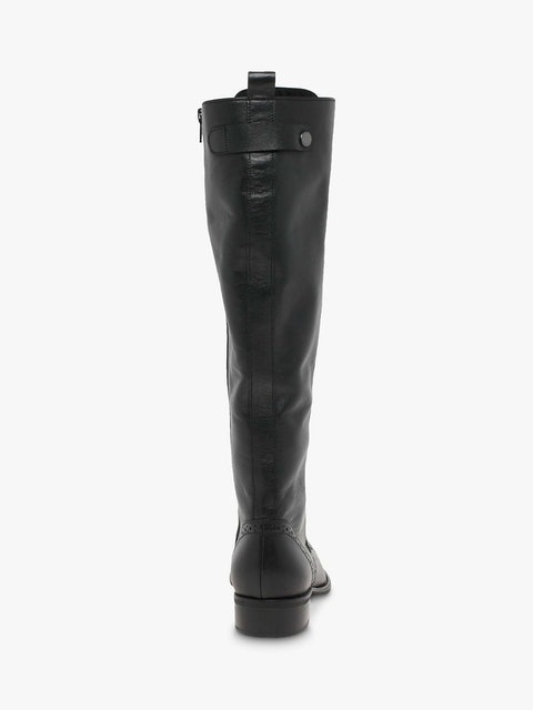 Protect Leather Lace Up Knee High Boots 3