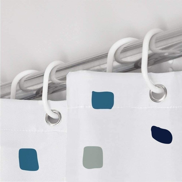 Mosaic Patterned Shower Curtain 2