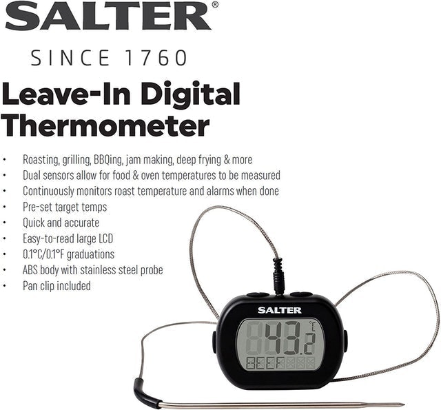 Leave-in Stainless Steel Digital Kitchen Thermometer 5