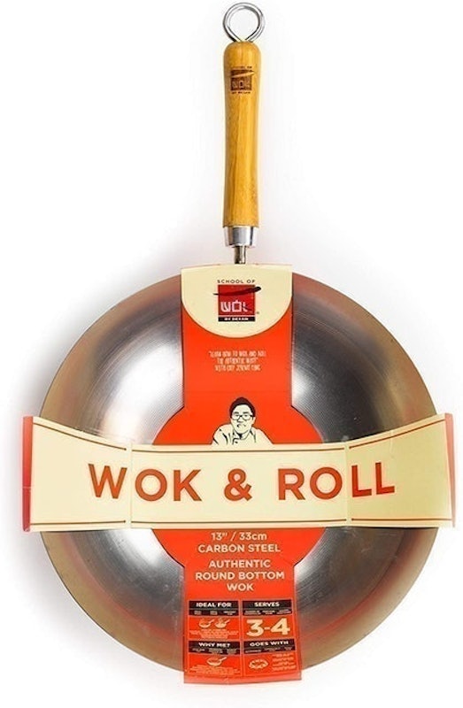 13"/33 cm Carbon Steel Wok 1