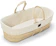 The Little Green Sheep Natural Knitted Moses Basket and Mattress - Linen 1