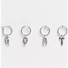 The GOAT Hoop Earrings With Faux Clasp