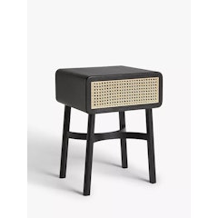 Rattan Storage Bedside Table