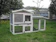 BUNNY BUSINESS The Grove Grey Double Decker Rabbit Hutch 1
