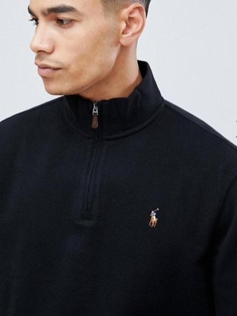 Half Zip Cotton Knit Jumper 2