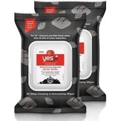 Tomatoes Detoxifying Charcoal Facial Wipes - 2 Pack