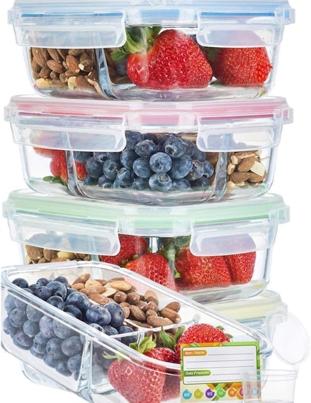 5. Chef Fresh Packs Glass Meal Prep Containers 4 Pack 1