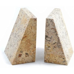 Marble Wedge Bookends