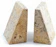 FossilStone Marble Wedge Bookends 1