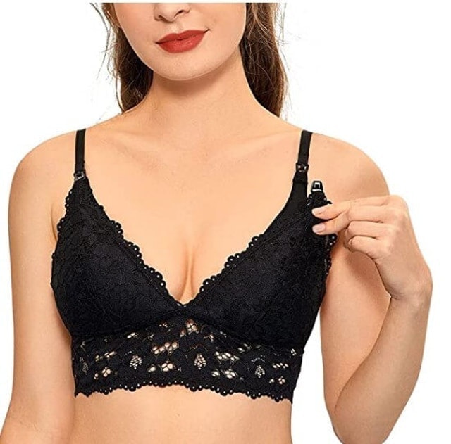 Wire-Free Lace Nursing Bralette 3