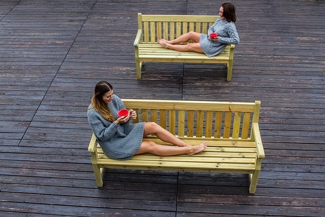 Wooden Garden Bench 2