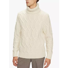 Rocer Chunky Roll Neck Cable Knit Jumper