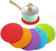 Giftorld 5-Piece Silicone Trivet Set 1