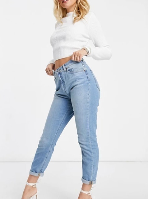 Petite Hourglass High Rise Farleigh 'Slim' Mom Jeans 1