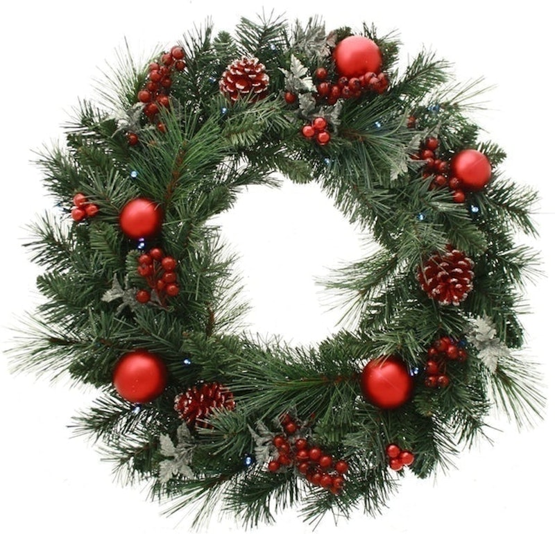 Pre-Lit Decorated Wreath 1