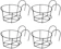 TianTian Round Hanging Railing Planters 1