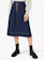 Monsoon Button Fly Denim Midi Skirt 1