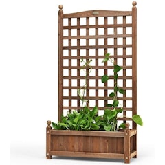 Garden Planter With Trellis