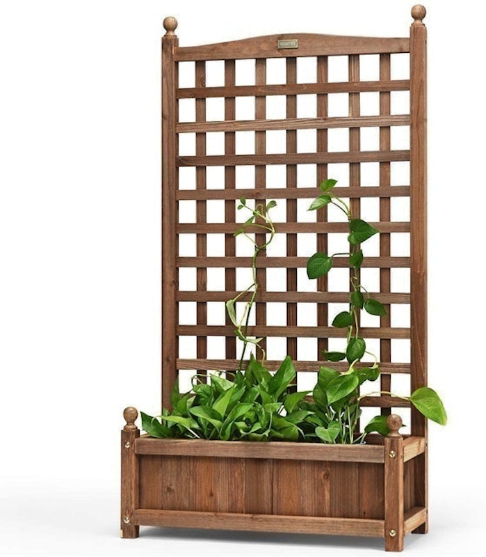 Garden Planter With Trellis 1