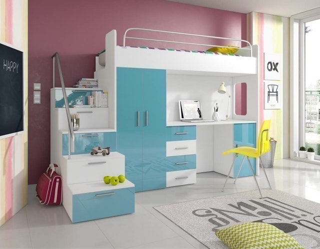 High Bed Tala 4S With Wardrobe 2