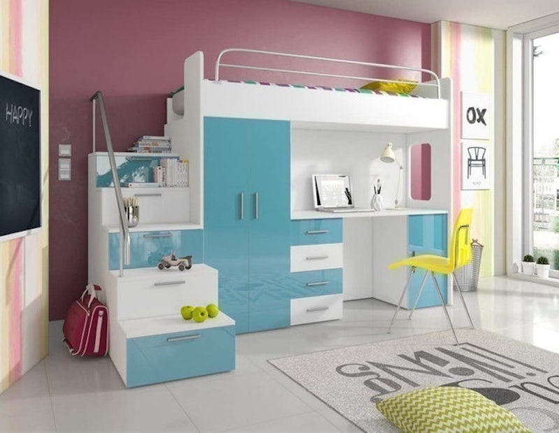 High Bed Tala 4S With Wardrobe 2